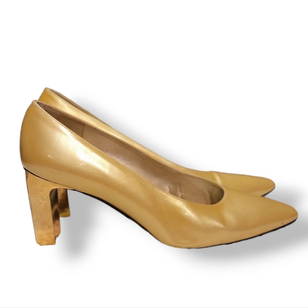 Stuart Weitzman for Browns Yellow Gold Pump